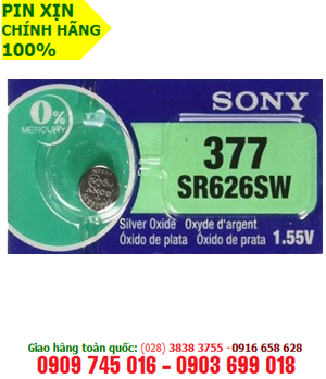 Pin SR626SW-Pin 377; Pin Sony SR626SW-377 silver Oxide 1.55v Made in Japan